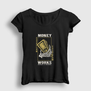 Money Works Kadın Tişört siyah