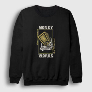 Money Works Sweatshirt siyah