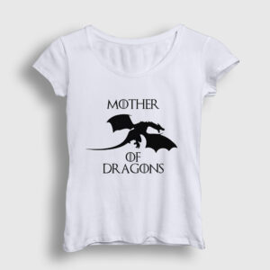 Mother Of Dragons Game Of Thrones Kadın Tişört beyaz