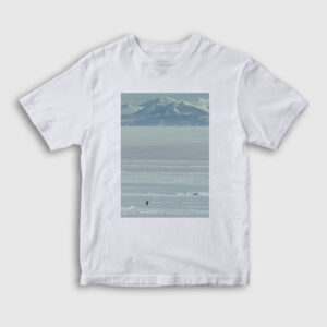 Mountains Nihilist Penguin Penguen Çocuk Tişört beyaz