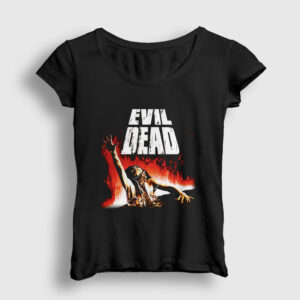 Movie Poster Evil Dead Kadın Tişört siyah