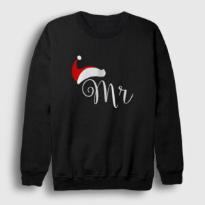 Mr Yeni Yıl Yılbaşı Sweatshirt siyah