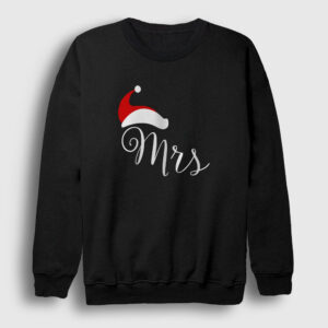 Mrs Yeni Yıl Yılbaşı Sweatshirt siyah