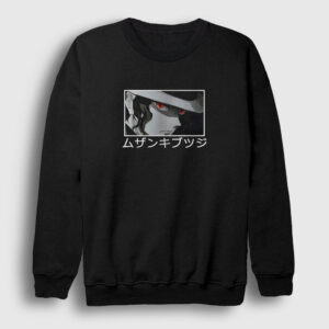 Muzan Kibutsuji V2 Anime Demon Slayer Kimetsu No Yaiba Sweatshirt siyah