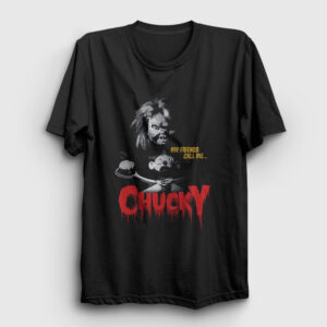 My Friends Call Me Chucky Tişört siyah