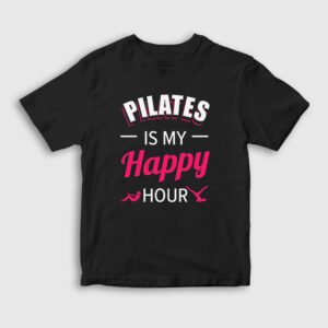 My Happy Hour Hediye Pilates Çocuk Tişört siyah