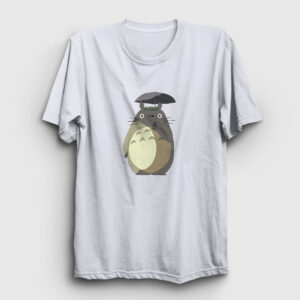 My Neighbor Totoro Rain Tişört beyaz