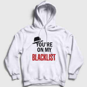 My The Blacklist Kapşonlu Sweatshirt beyaz