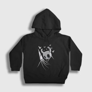 Nail Oyun Hollow Knight Çocuk Kapşonlu Sweatshirt siyah