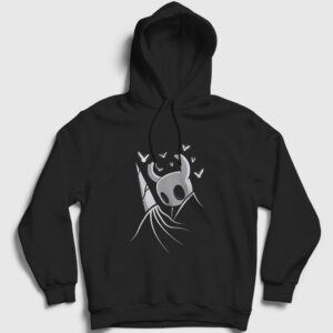 Nail Oyun Hollow Knight Kapşonlu Sweatshirt siyah