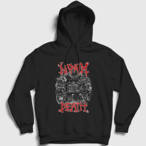 Napalm Death Kapşonlu Sweatshirt siyah