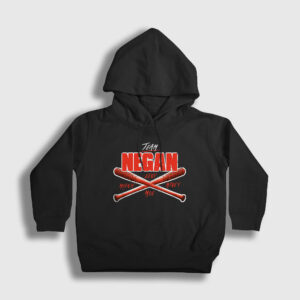 Negan The Walking Dead Çocuk Kapşonlu Sweatshirt siyah