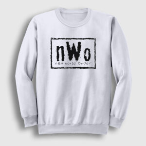 New World Order Wrestling Güreş Sweatshirt beyaz