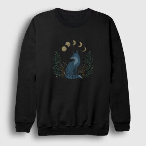 Night Fox Tilki Sweatshirt siyah