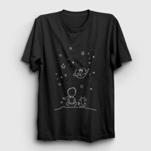 Night Le Petit Prince Küçük Prens Tişört siyah