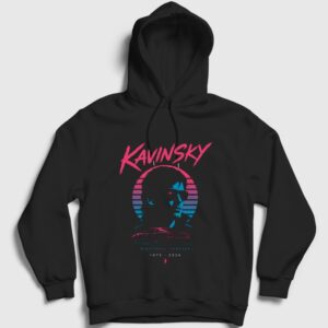 Nightcall Forever Drive Kavinsky Kapşonlu Sweatshirt Siyah