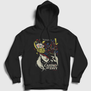 Niijima Casino Of Envy Persona 5 Kapşonlu Sweatshirt siyah