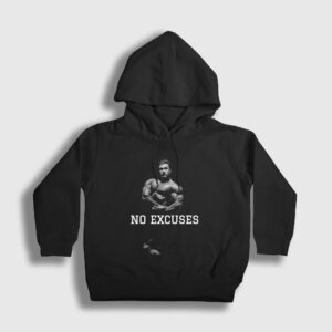 No Excuses Gym Spor Chris Bumstead Çocuk Kapşonlu Sweatshirt