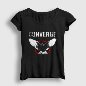 No Heroes Converge Kadın Tişört siyah