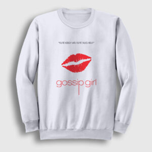 Nobody Dizi Gossip Girl Sweatshirt beyaz