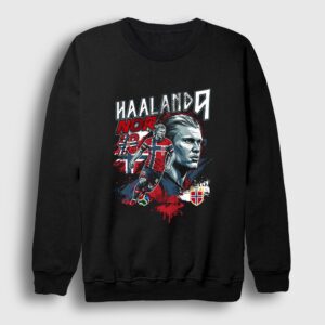Nor Haaland Erling Futbol Sweatshirt Siyah