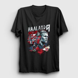 Nor Haaland Erling Futbol Tişört Siyah