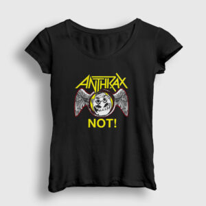 Not Anthrax Kadın Tişört siyah