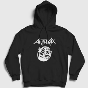 Not Man Anthrax Kapşonlu Sweatshirt siyah