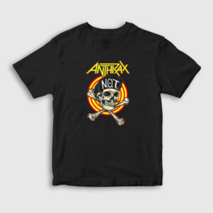 Not V2 Anthrax Çocuk Tişört siyah