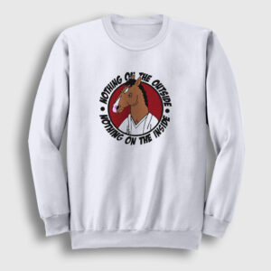 Nothing BoJack Horseman Sweatshirt beyaz