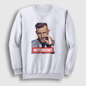 Notorious V3 Ufc Conor McGregor Sweatshirt beyaz