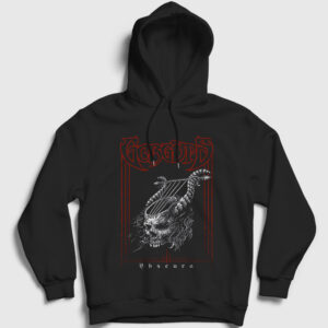 Obscura Metal Gorguts Kapşonlu Sweatshirt siyah