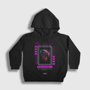 Obsession Art Sanat Çocuk Kapşonlu Sweatshirt siyah