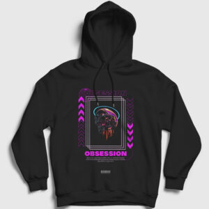 Obsession Art Sanat Kapşonlu Sweatshirt siyah