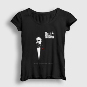 Offer Film Baba The Godfather Kadın Tişört siyah