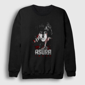 Ohma Tokita V2 Anime Kengan Ashura Sweatshirt siyah