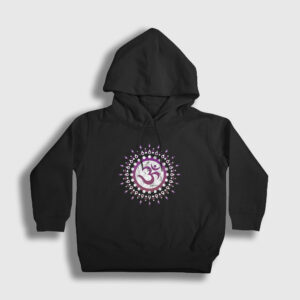 Om Sembol Meditasyon Hediye Yoga Çocuk Kapşonlu Sweatshirt