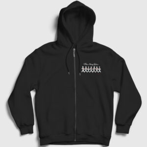 One X Three Days Grace Fermuarlı Kapşonlu Sweatshirt