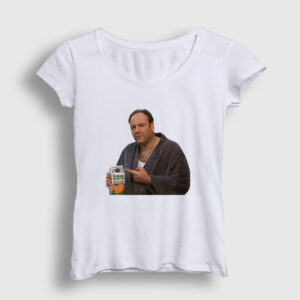 Orange Juice Tony Soprano Sopranos Kadın Tişört beyaz