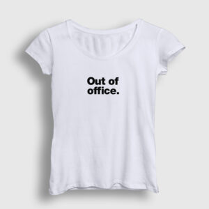 Out Of Office Ofis Beyaz Yaka Kadın Tişört beyaz