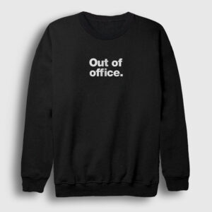 Out Of Office Ofis Beyaz Yaka Sweatshirt siyah