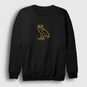 Ovoxo Baykuş Owl Drake Sweatshirt siyah