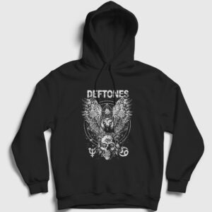 Owl Deftones Kapşonlu Sweatshirt siyah