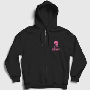 Own Film Dövüş Kulübü Fight Club Fermuarlı Kapşonlu Sweatshirt siyah