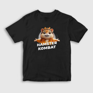 Oyun Hamster Kombat Çocuk Tişört siyah