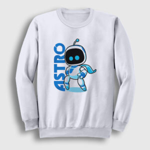 Oyun Kaptan Astro Bot Sweatshirt beyaz