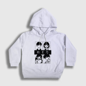 Oyun Omori Kel Aubrey Hero Çocuk Kapşonlu Sweatshirt beyaz