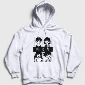 Oyun Omori Kel Aubrey Hero Kapşonlu Sweatshirt beyaz