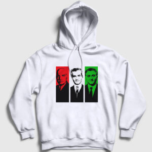 Pahlavi Kings Of Iran İran Kapşonlu Sweatshirt beyaz