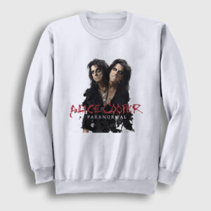 Paranormal Müzik Alice Cooper Sweatshirt beyaz